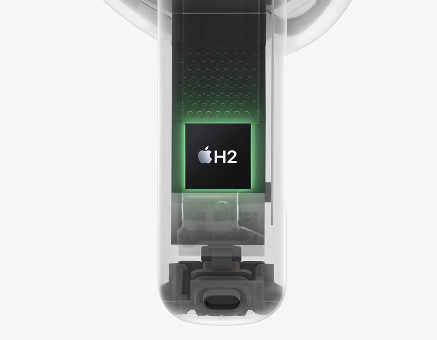 Чип H2 у ніжці AirPods 5