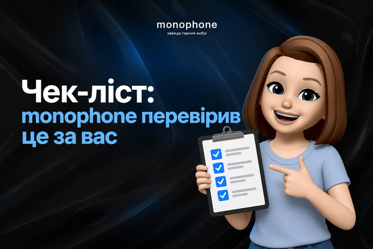Чек-ліст: monophone перевірив це за вас